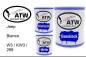Preview: Jeep, Bianco, W3 / KW3 / 268: 1L Lackdose + 1L Klarlack + 500ml Härter - Set, von ATW Autoteile West.